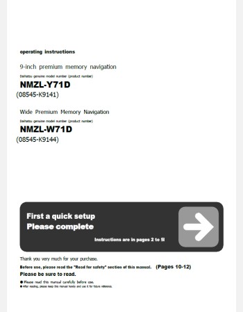 2021 daihatsu tanto  9-inch navi (nmzl-y71d) navigation & multimedia manual